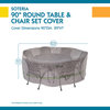 Duck Covers Soteria Rain Proof 90" Round Patio Table With Chairs Cover