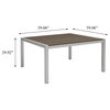 9-Piece Outdoor Patio Furniture Set, Aluminum Polywood Resin