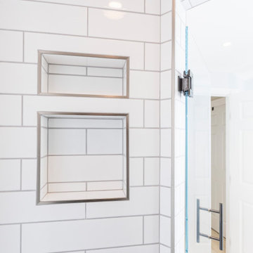 Terrace Park Hall Bathroom with Chevron Detail