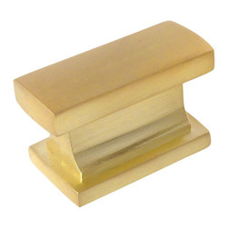 Cosmas - Cosmas 701BB Brushed Brass Contemporary Cabinet Knob - Cabinet And Drawer Knobs