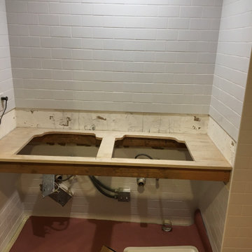 Commercial bathroom countertops from start to finish
