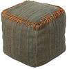 Colorful Stitched Jute Poufs in Multiple Combinations by Surya