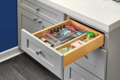 Wood Vanity Cabinet Replacement Drawer System