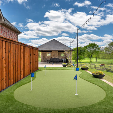 Custom Freestanding Outdoor Living Arbor with Kitchen, Fireplace & Entertainment