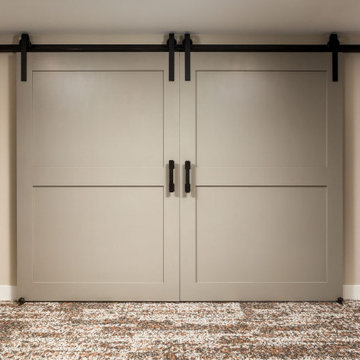 Doors-Inspira Gateway Sliding Alder LIbrary Doors - Bi-Part Sliding Alder Doors