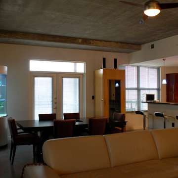 Contemporary Cylinder in Open Concept