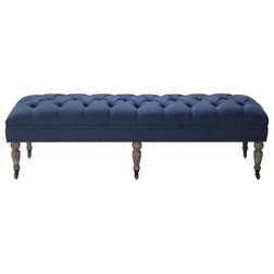 Traditional Upholstered Benches by Irvine Haus Corp