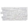 Faux Stone Wall Panel - ALPINE, Stone White, 24in X 48in Wall Panel