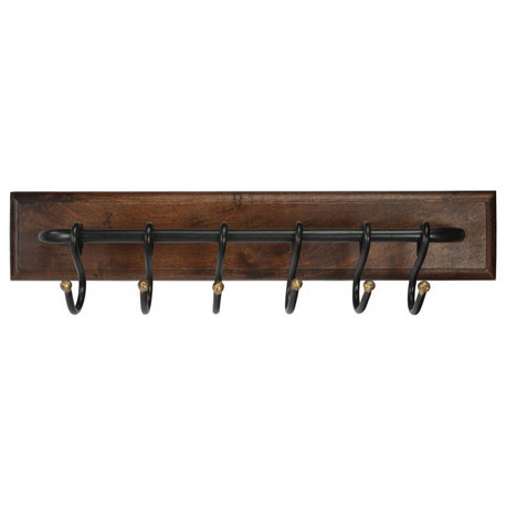 Glendo Iron and Wood Wall Rack