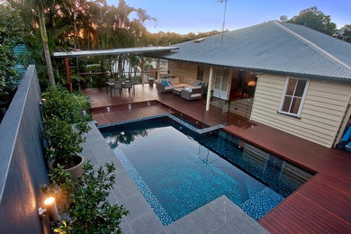 Inspiration for a contemporary pool in Brisbane.