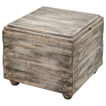 Avner Wooden Cube Table By Designer Matthew Williams