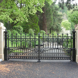 Heritage Cast Iron USA Gilberton Driveway Gates - Home Fencing And Gates