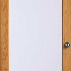 1501 Shown in cherry with optional satin etch glass - Windows And Doors