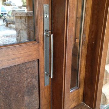 British Colombia Log Cabin Custom Door