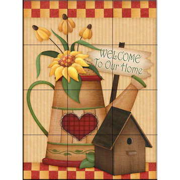 Tile Mural, Country Charm V by Angela Anderson