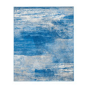 Adirondack Area Rug, Silver/Blue, 9'x12'