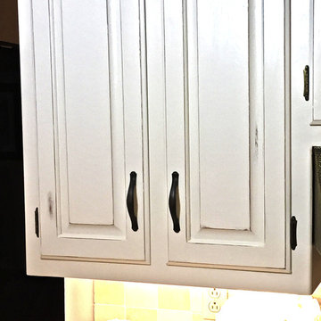 Chalk Painted Kitchen Cabinets