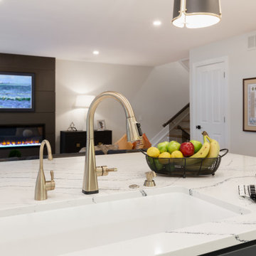 After Remodel - Kitchen - Modern Feel, Warm Glow