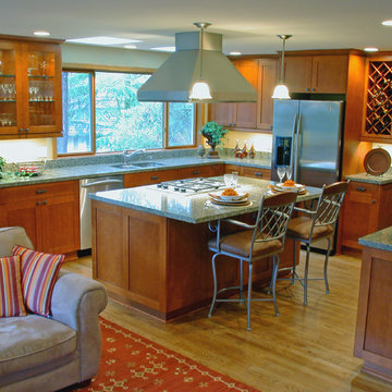 Compact, Functional Craftsman Kitchen