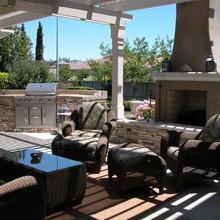 outdoor fireplace
