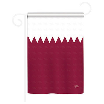 Qatar 2-Sided Impression Garden Flag