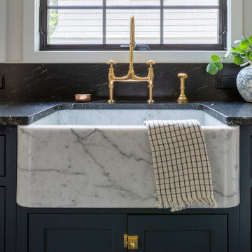 Window Wall with Marble Sink