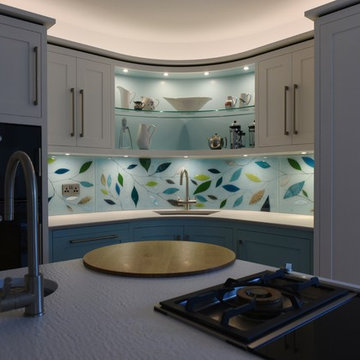 Bespoke Curved Splashback in Ormskirk