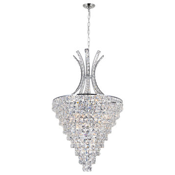 Chique 12 Light Chandelier With Chrome Finish