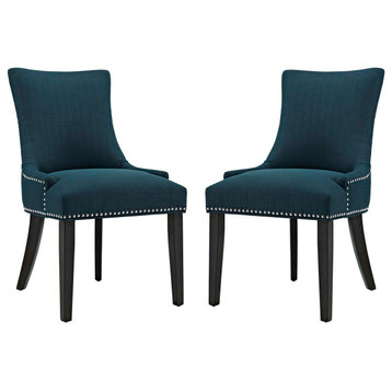 Azure Marquis Dining Side Chair Fabric Set of 2