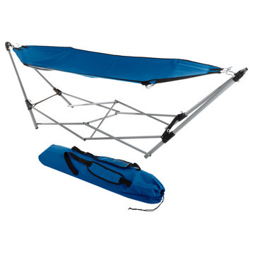 Portable Hammock, Stand Fits into Included Carry Bag for Easy Travel