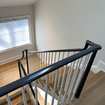 Project #142 | Transitional Staircase with Over-the-Post Balustrade