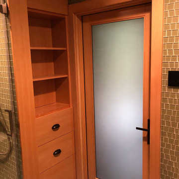 Built In Storage in Master Bath - Mill House