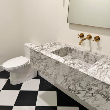 Boxford Bathroom Remodel Floating Vanity