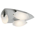 Access Lighting - Access Lighting 63953LEDD-MC/FST Nido - 14.25" 24W 3 LED Flush Mount - Canopy Included: TRUE  Shade Included: TRUE  Canopy Diameter: 9.9 x 0.9 Color Temperature:   Lumens: 2250  CRI:Nido 14.25" 24W 3 LED Flush Mount Mat Chrome Frosted Glass *UL Approved: YES *Energy Star Qualified: n/a  *ADA Certified: n/a  *Number of Lights: Lamp: 3-*Wattage:8w LED bulb(s) *Bulb Included:Yes *Bulb Type:LED *Finish Type:Mat Chrome