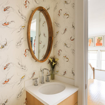 Kids Bathroom + Eclectic Hallway