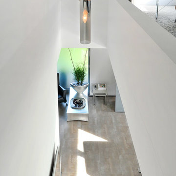 Villa in Hoppegarten, Blick in den Lichthof welcher beide Geschosse verbindet