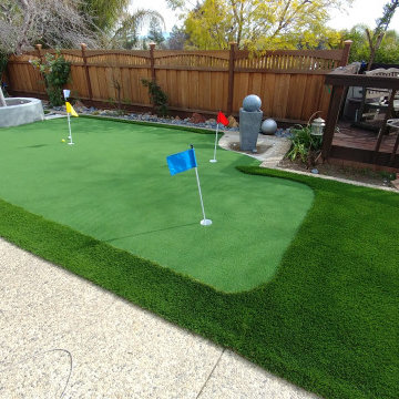Emerald Putting Green with Bluegrass Supreme Fringe