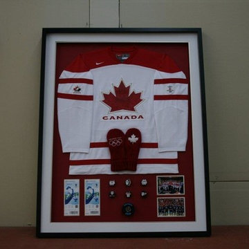 Man Cave - Framed Hockey Jerseys