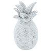 Silver Polystone Glam Pineapple Sculpture 98664