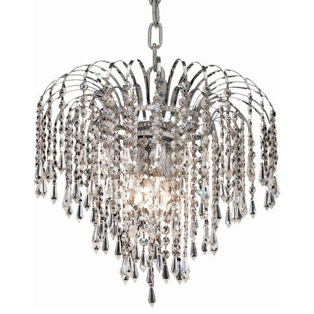 Falls 3-Light Chrome Pendant, Crystal: Royal Cut