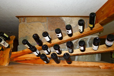 Custom Mantelpiece Wine Rack