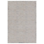 Jaipur Living - Baxley Geometric Gray/ Beige Area Rug 5'3"X8' - The Sundar collection showcases landscape-inspired abstracts that offer texture and elevated colorways to modern interiors. The Baxley area rug showcases a geometric design in gray, beige, navy, and cream. The durable yet soft polypropylene and polyester shrink creates a high-low pile that is easy to care for and clean. The livable construction of this rug complements any high-traffic area in the home, including bedrooms, living spaces, or hallways.