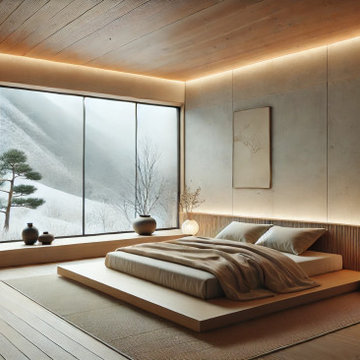 Snowy Zen by blending souls of Japanese and Wabi Sabi