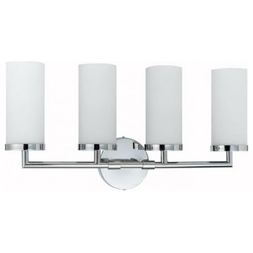 Brushed Steel Hotel 4 Light Wall Sconce