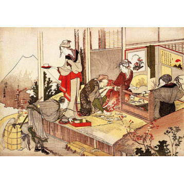 The Studio Of Netsuke by Katsushika Hokusai, art print