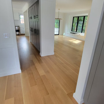 Engineered 7" White Oak floors with Natural Stain