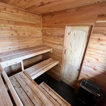 Puget Sound Shed to Sauna Conversion