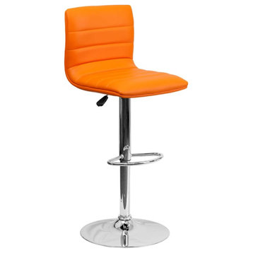 Roseto FFIF10709 Contemporary Adjustable Height Bar and Counter - Orange
