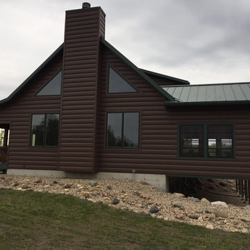 Custom Log Cabin By the Lake in Minneota, MN
