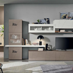 Modern Italian Wall Unit Lapis LX01 by SPAR - $3,475.00 - Entertainment Centers And Tv Stands
